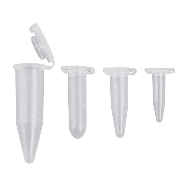 Safety-Cap Microcentrifuge tubes PP, 0,5 ml